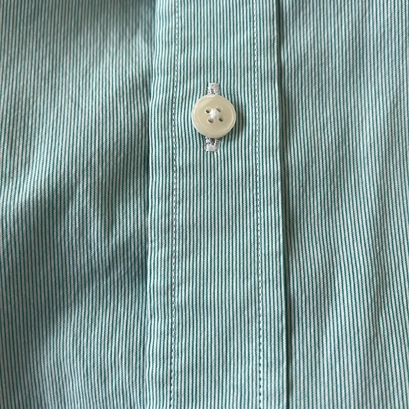 PINK Mint Green Mens Dress Shirt - Picture 3 of 4